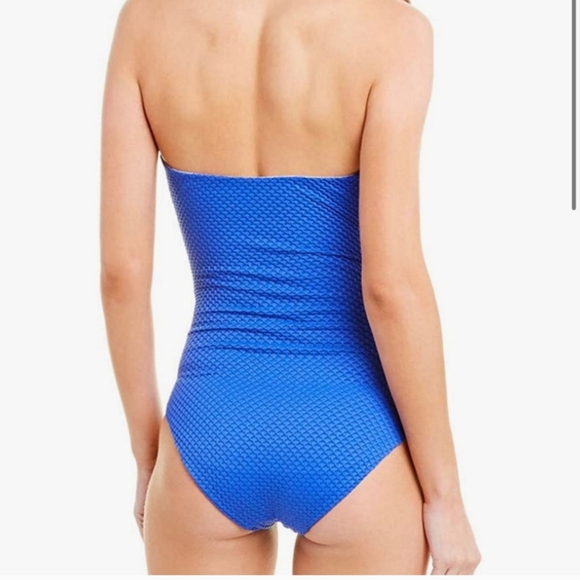 New ONIA Marie One Piece Bathing Suit Swim Suit Blue - Small - Picture 2 of 3